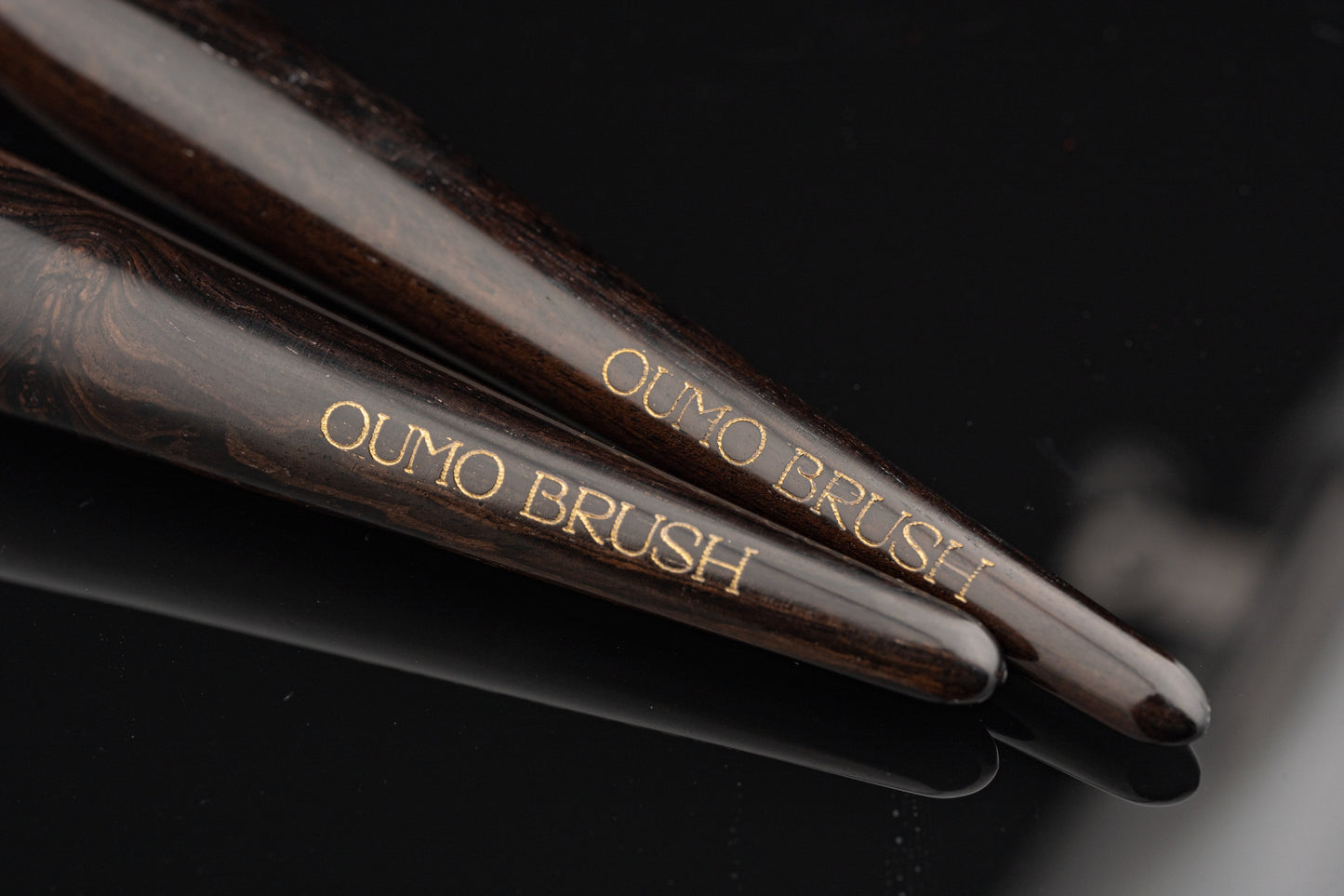 Luxury Vegan Synthetic Hair Copper Tube Ebony Handle Fluffy Large Single Powder Brush