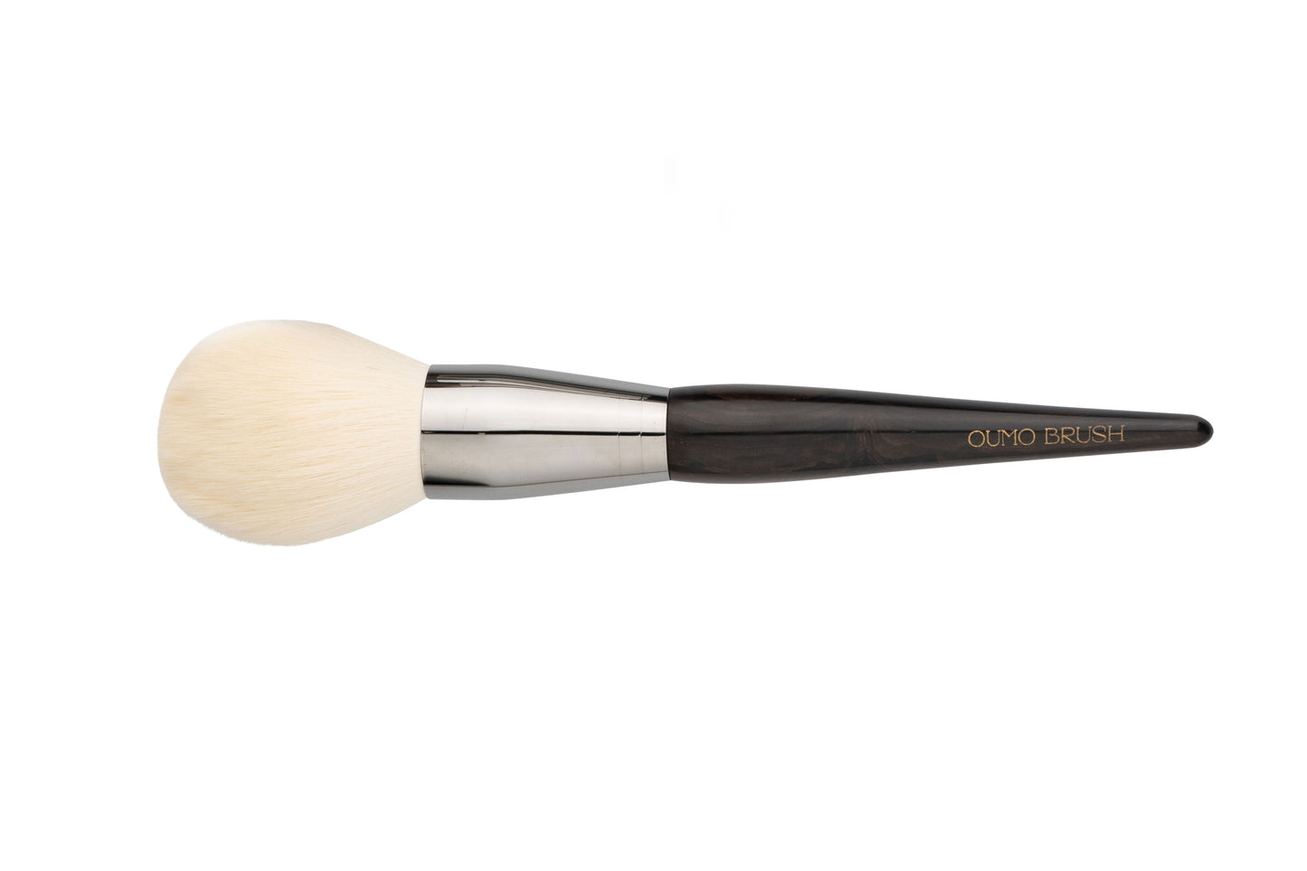 Luxury Vegan Synthetic Hair Copper Tube Ebony Handle Fluffy Large Single Powder Brush
