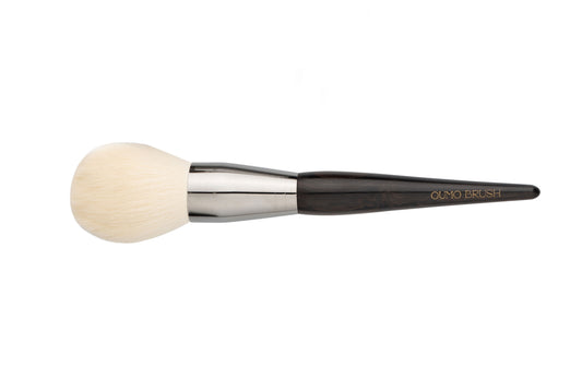 Luxury Vegan Synthetic Hair Copper Tube Ebony Handle Fluffy Large Single Powder Brush